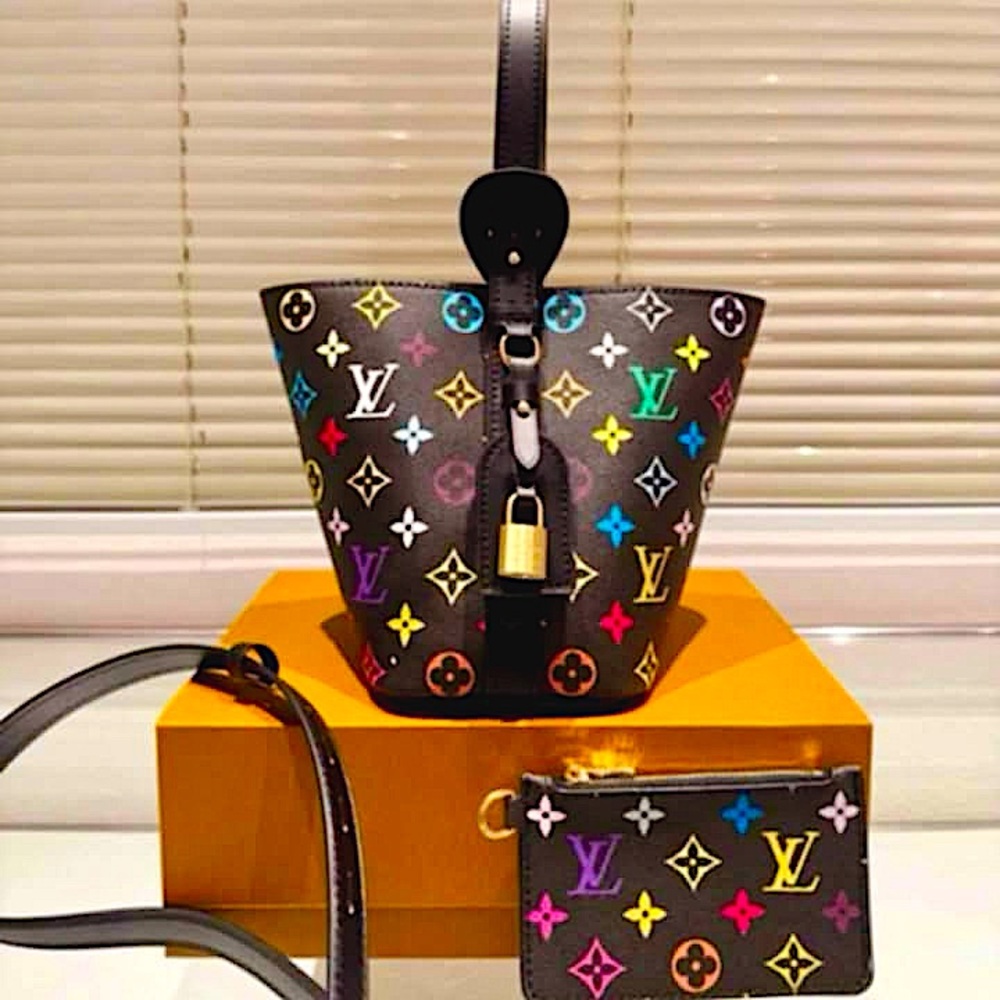 Multicolor Monogram Mini Bucket Bag - Picture 15 of 15